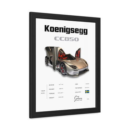Koenigsegg CC850 Framed Poster