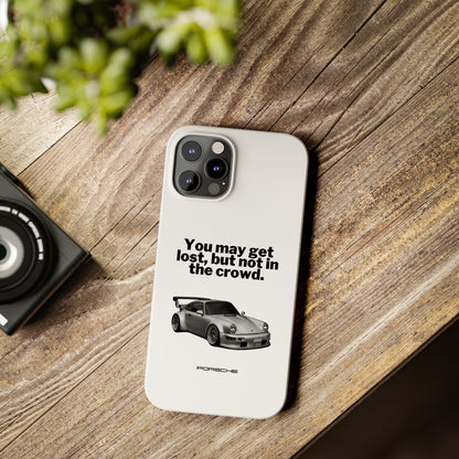 Lost In The Crowd iPhone Case - White