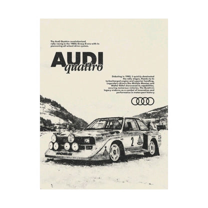 Audi S1 Vintage Rally Poster