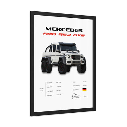AMG G63 6x6 Framed Poster