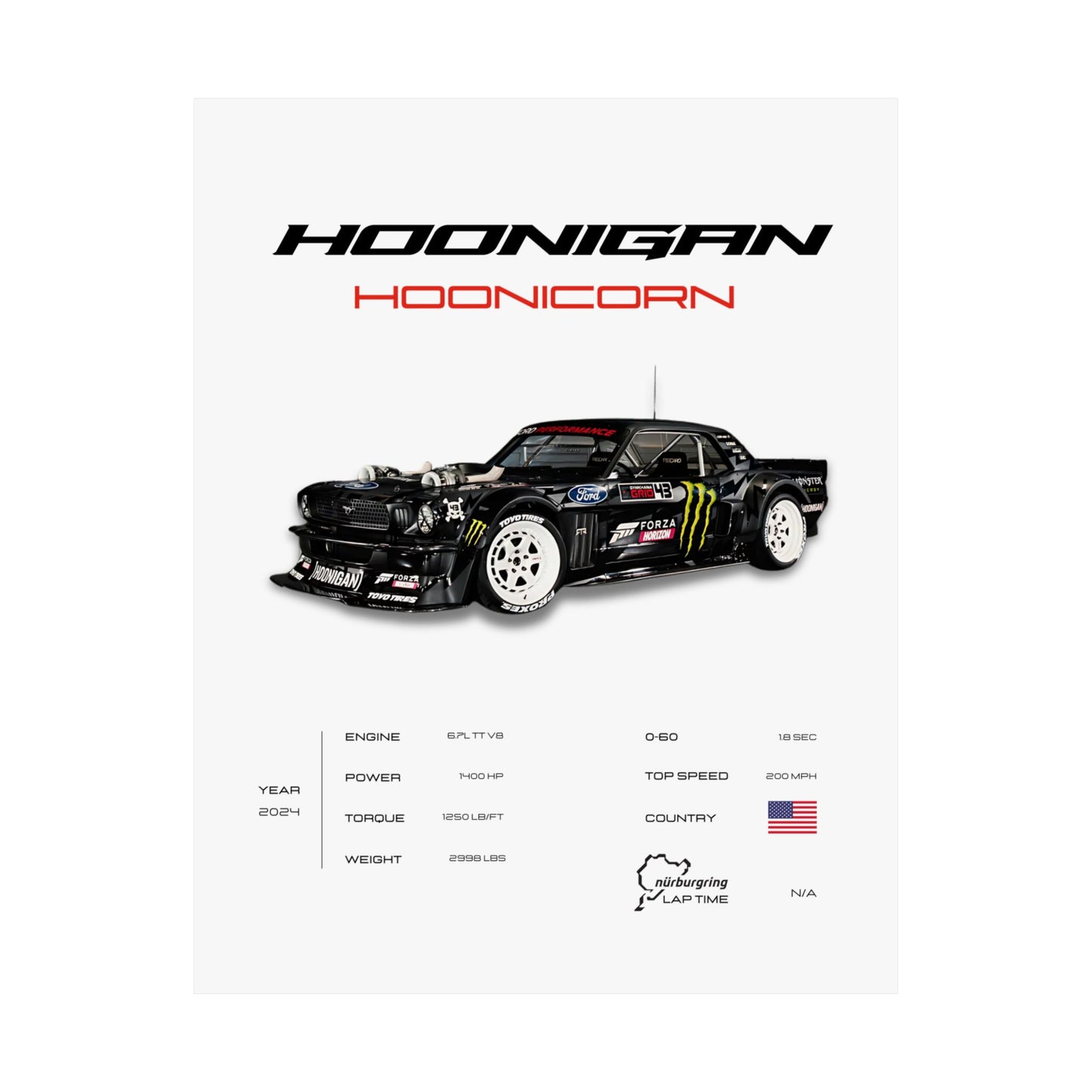 Hoonigan Hoonicorn Poster