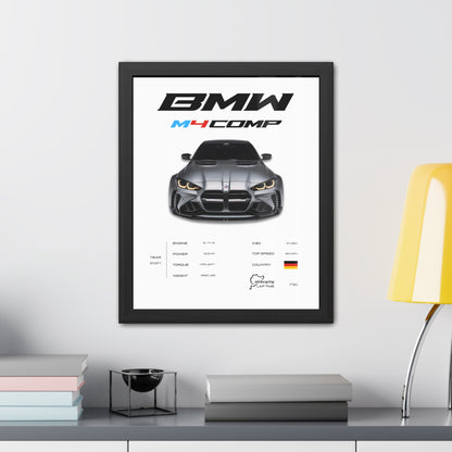 BMW M4 Competition Framed Poster