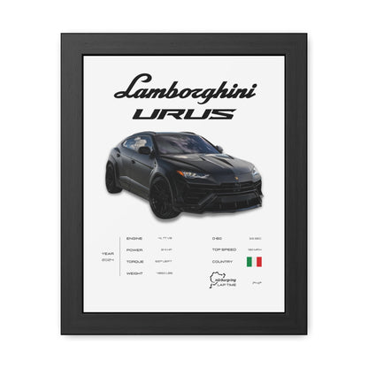 Lamborghini Urus Framed Poster