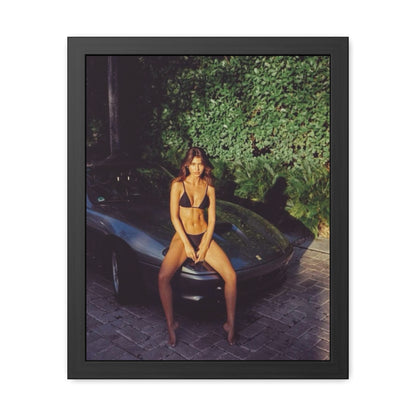 Ferrari Chick Framed Poster