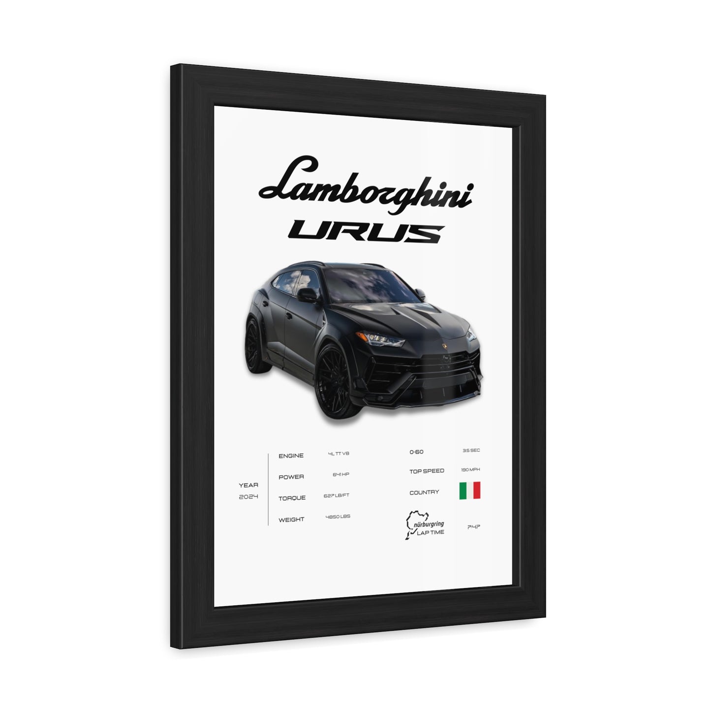 Lamborghini Urus Framed Poster