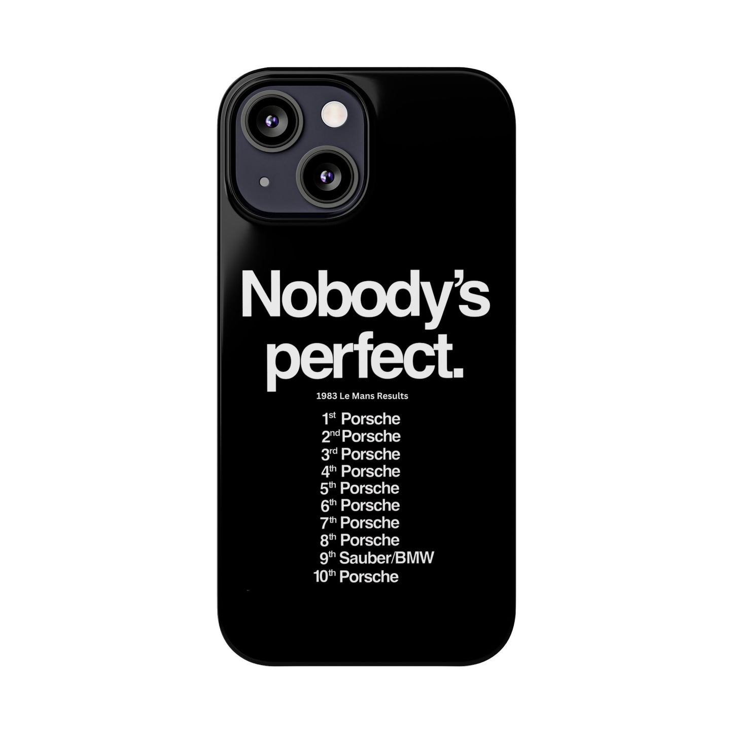 Nobody's Perfect Porsche iPhone Case