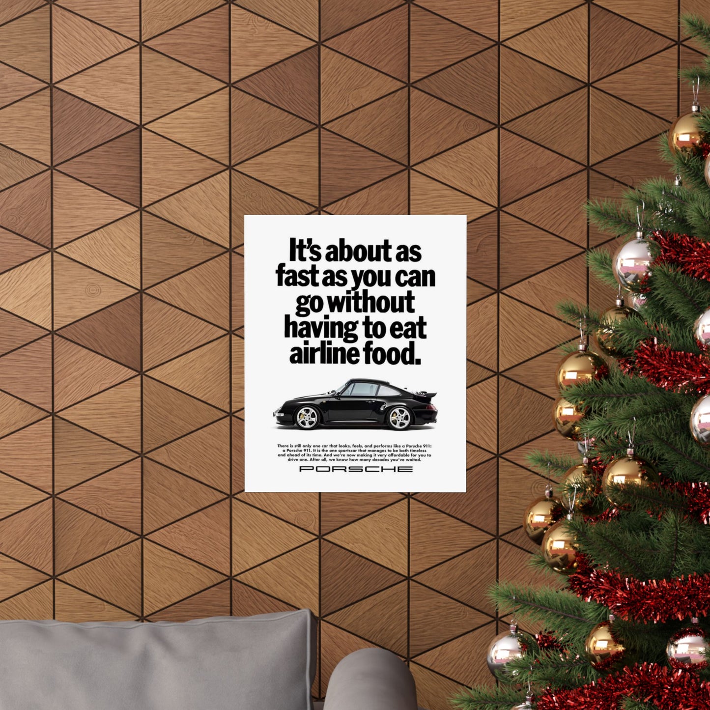 Vintage Porsche Ad Poster