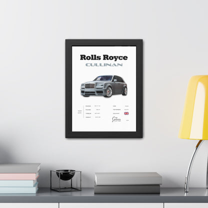 Rolls Royce Cullinan Framed Poster