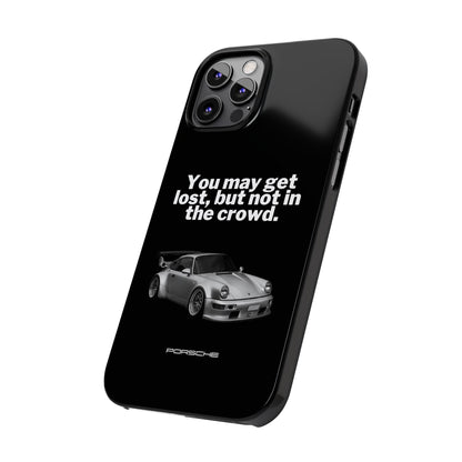 Lost In The Crowd iPhone Case - Black