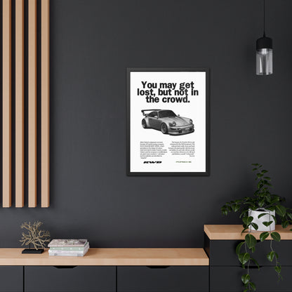 Vintage RWB Framed Poster