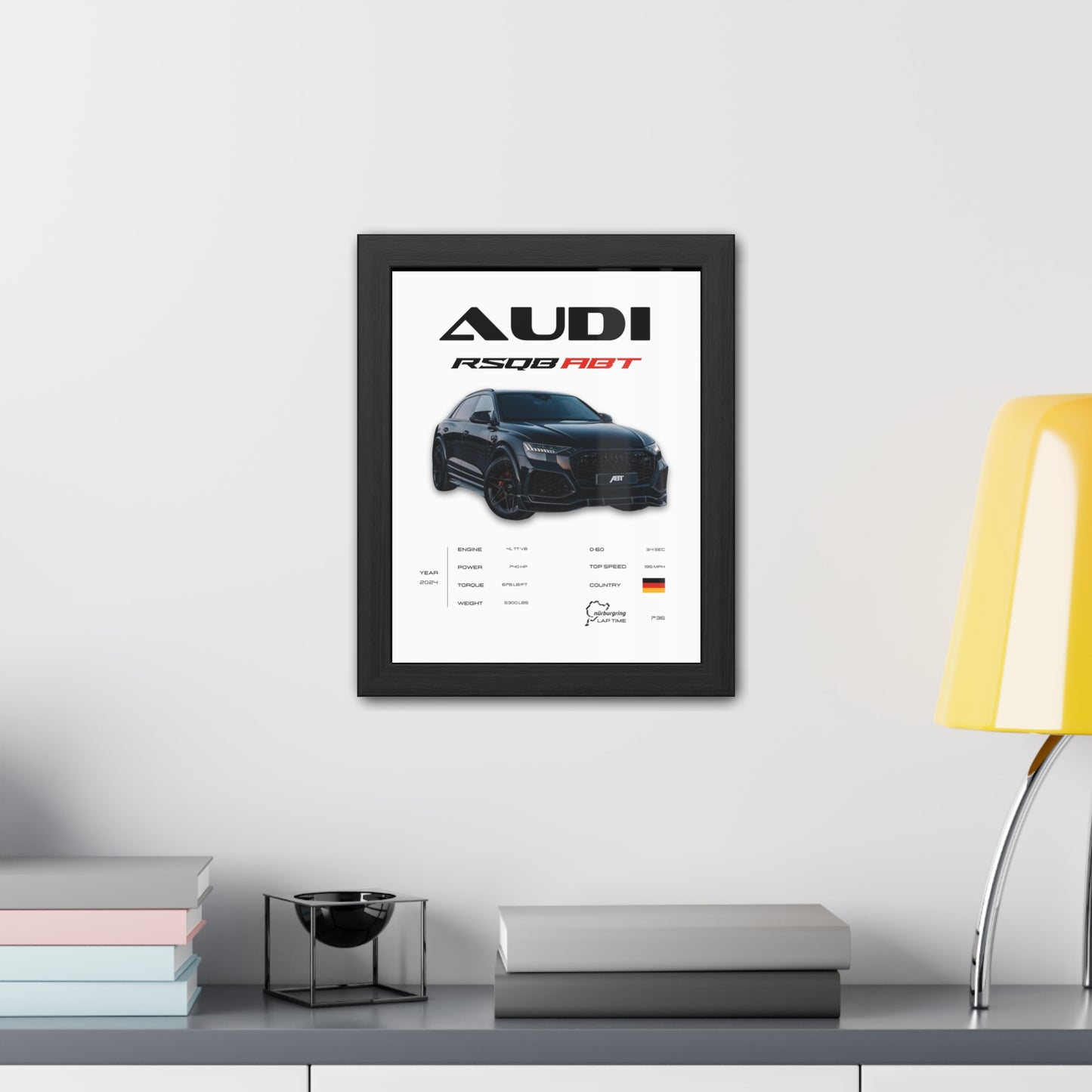 Audi RSQ8 Framed Poster