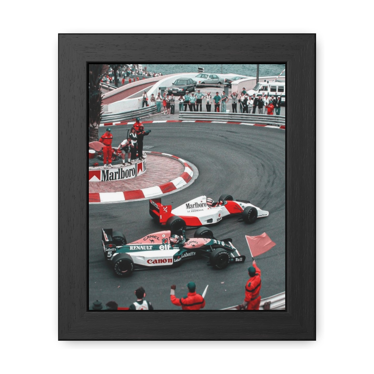 Vintage Monaco F1 Framed Poster