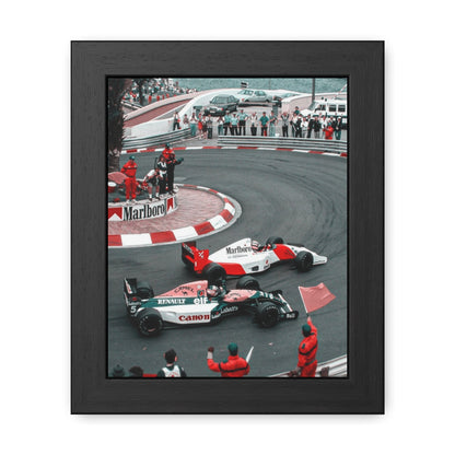 Vintage Monaco F1 Framed Poster