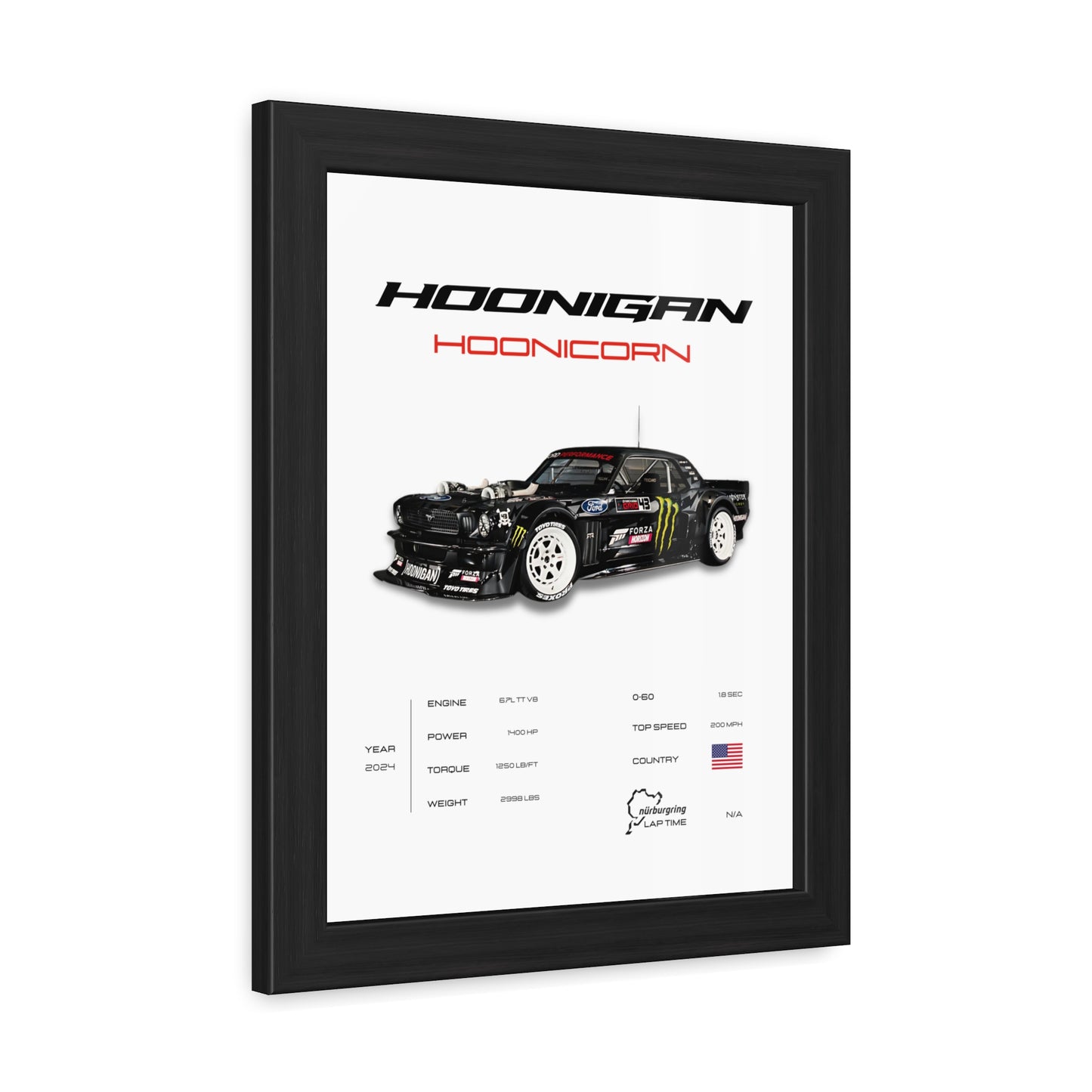 Hoonigan Hoonicorn Framed Poster
