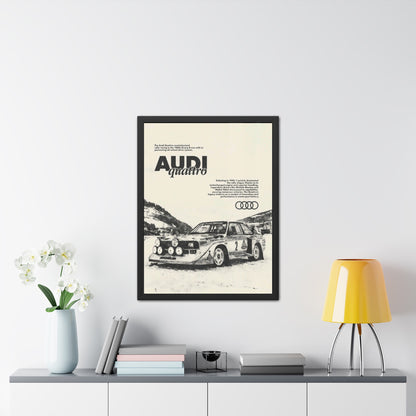 Audi S1 Vintage Rally Framed Poster