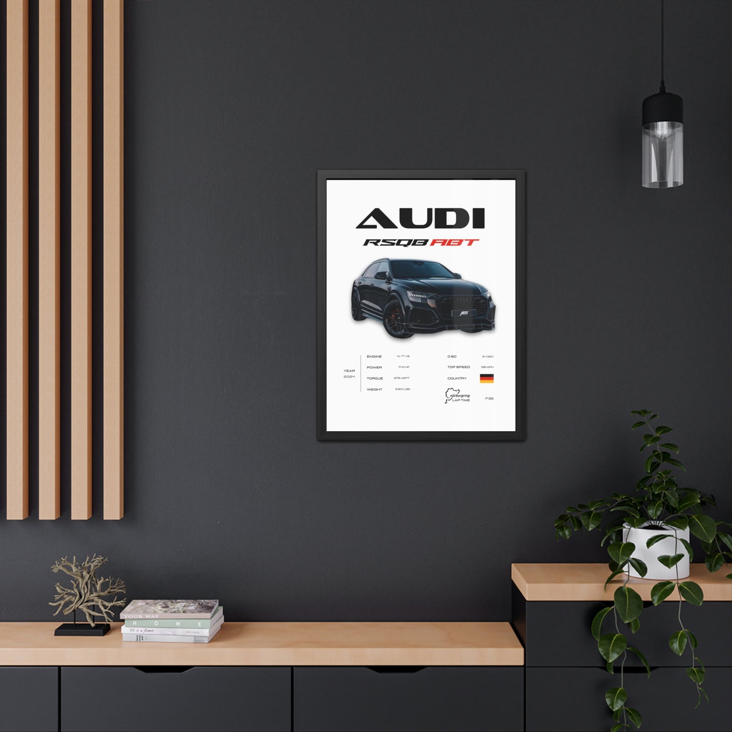 Audi RSQ8 Framed Poster