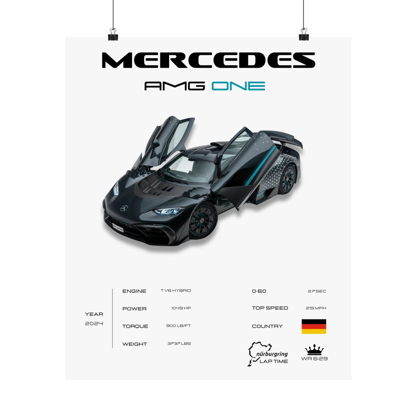 Mercedes AMG ONE Poster