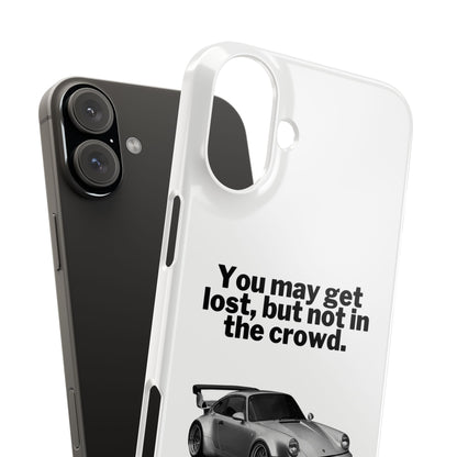 Lost In The Crowd iPhone Case - White