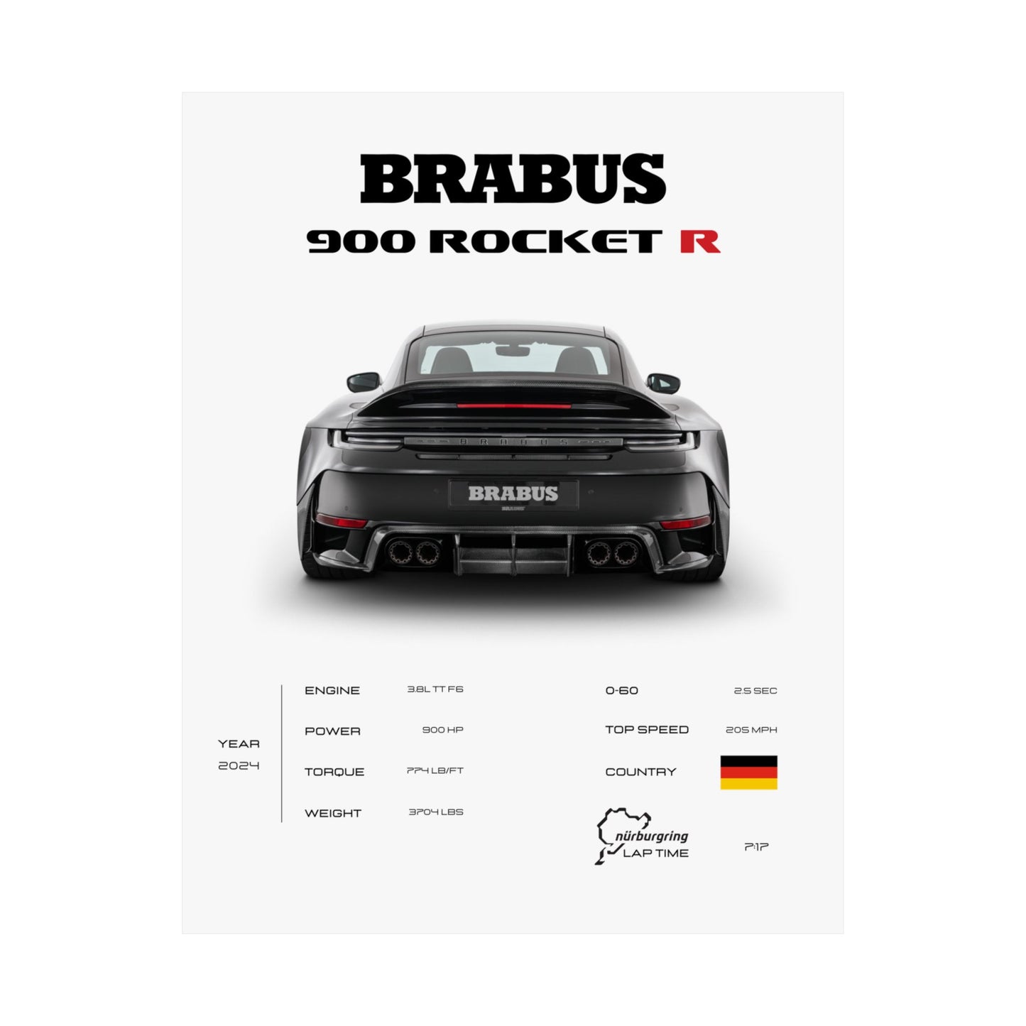 Brabus 900 Rocket R Poster