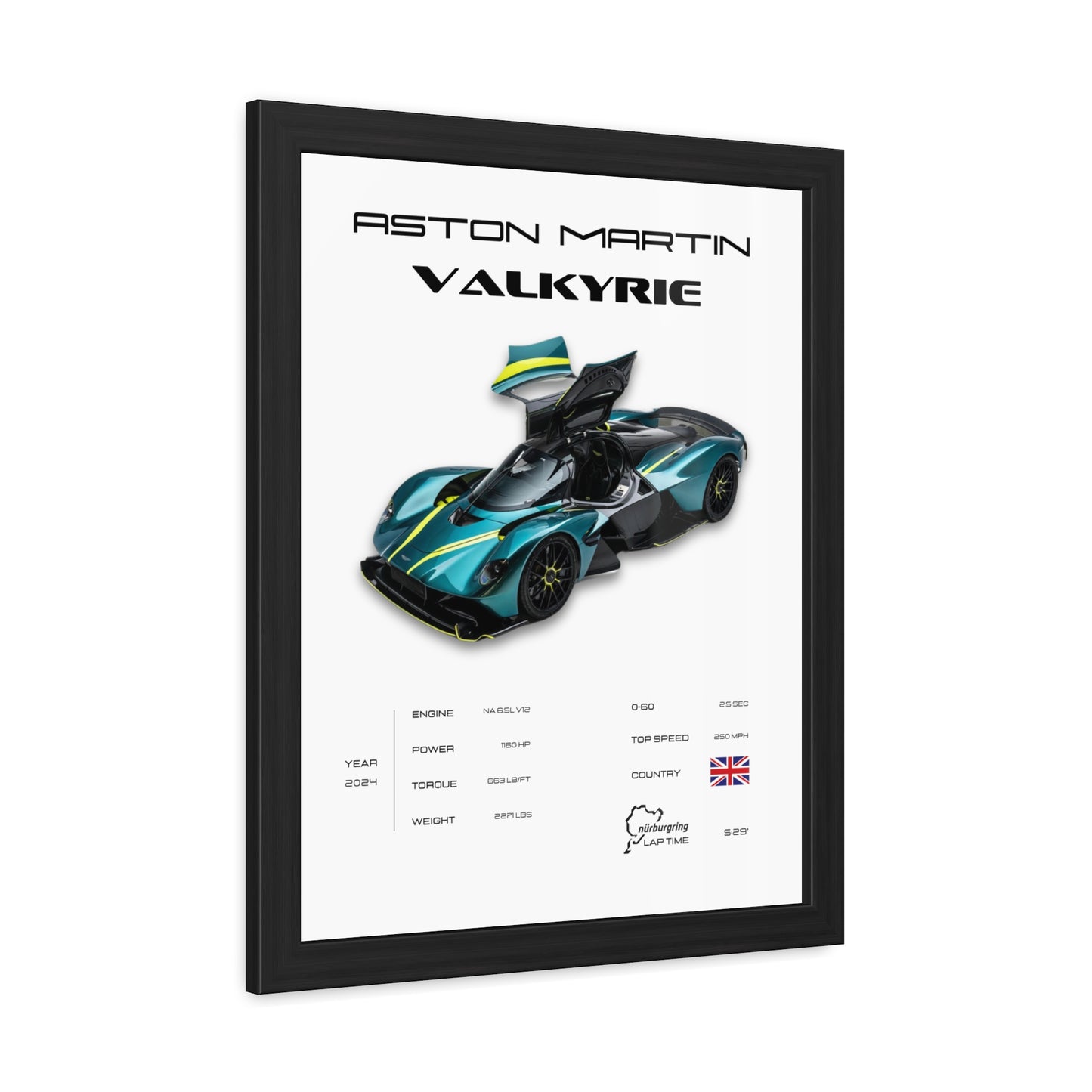 Aston Martin Valkyrie Framed Poster