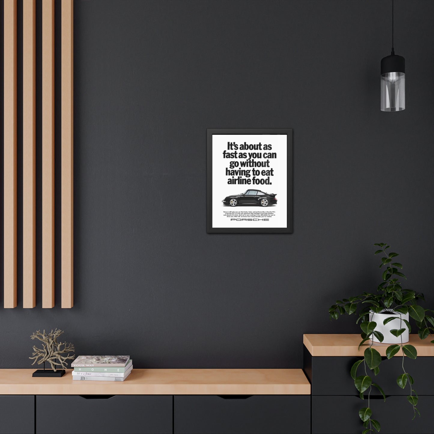 Vintage Porsche Ad Framed Poster