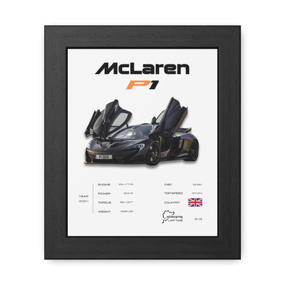 McLaren P1 Framed Poster