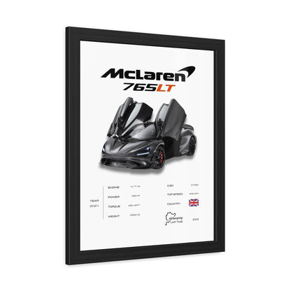 McLaren 765LT Framed Poster