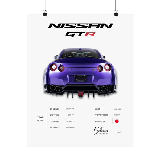 Nissan GTR Poster