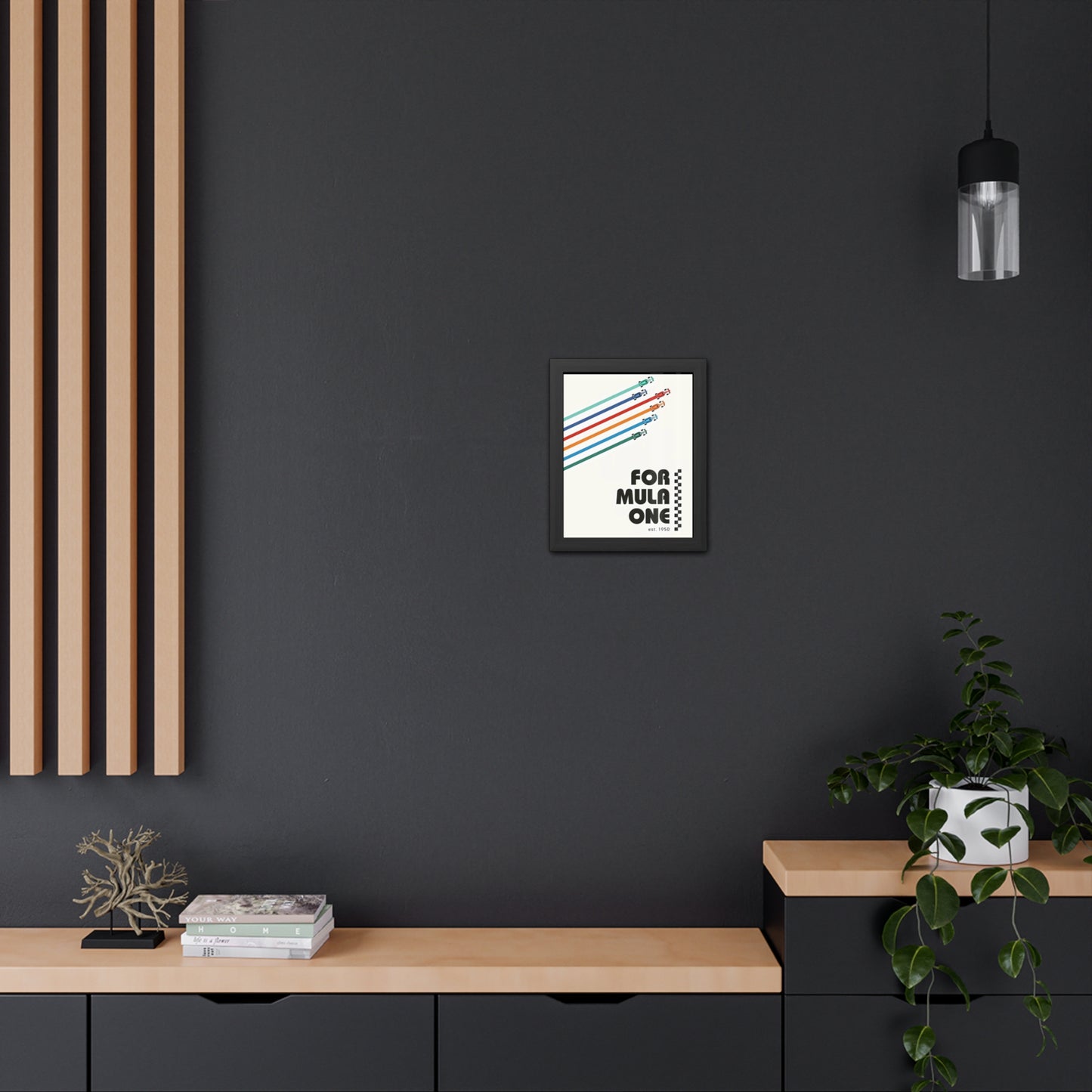 Vintage F1 Graphic Framed Poster