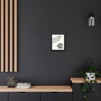 Vintage F1 Graphic Framed Poster