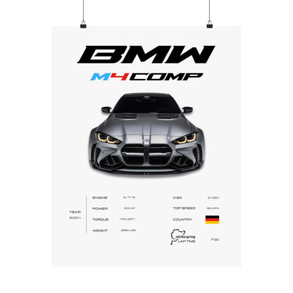 BMW M4 Competition Poster
