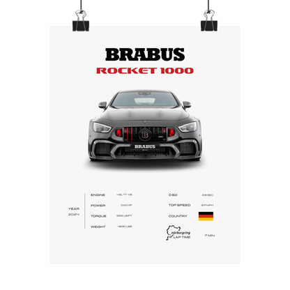 Brabus Rocket 1000 Poster