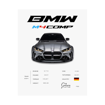BMW M4 Competition Poster