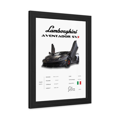 Lamborghini SVJ Framed Poster