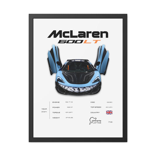 McLaren 600LT Framed Poster