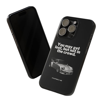 Lost In The Crowd iPhone Case - Black