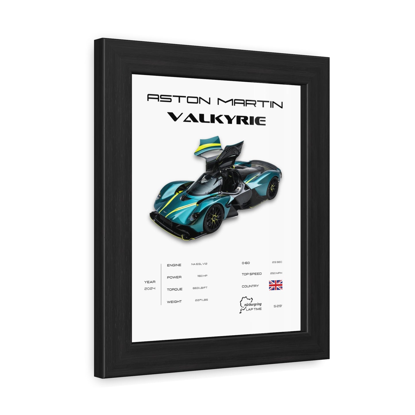Aston Martin Valkyrie Framed Poster
