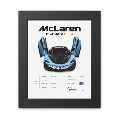 McLaren 600LT Framed Poster