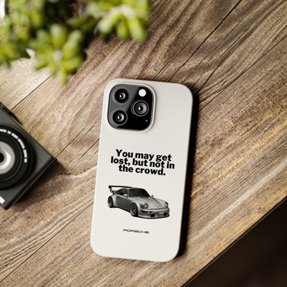 Lost In The Crowd iPhone Case - White