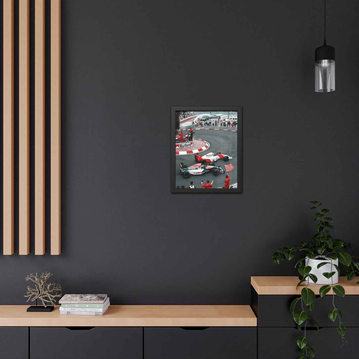 Vintage Monaco F1 Framed Poster