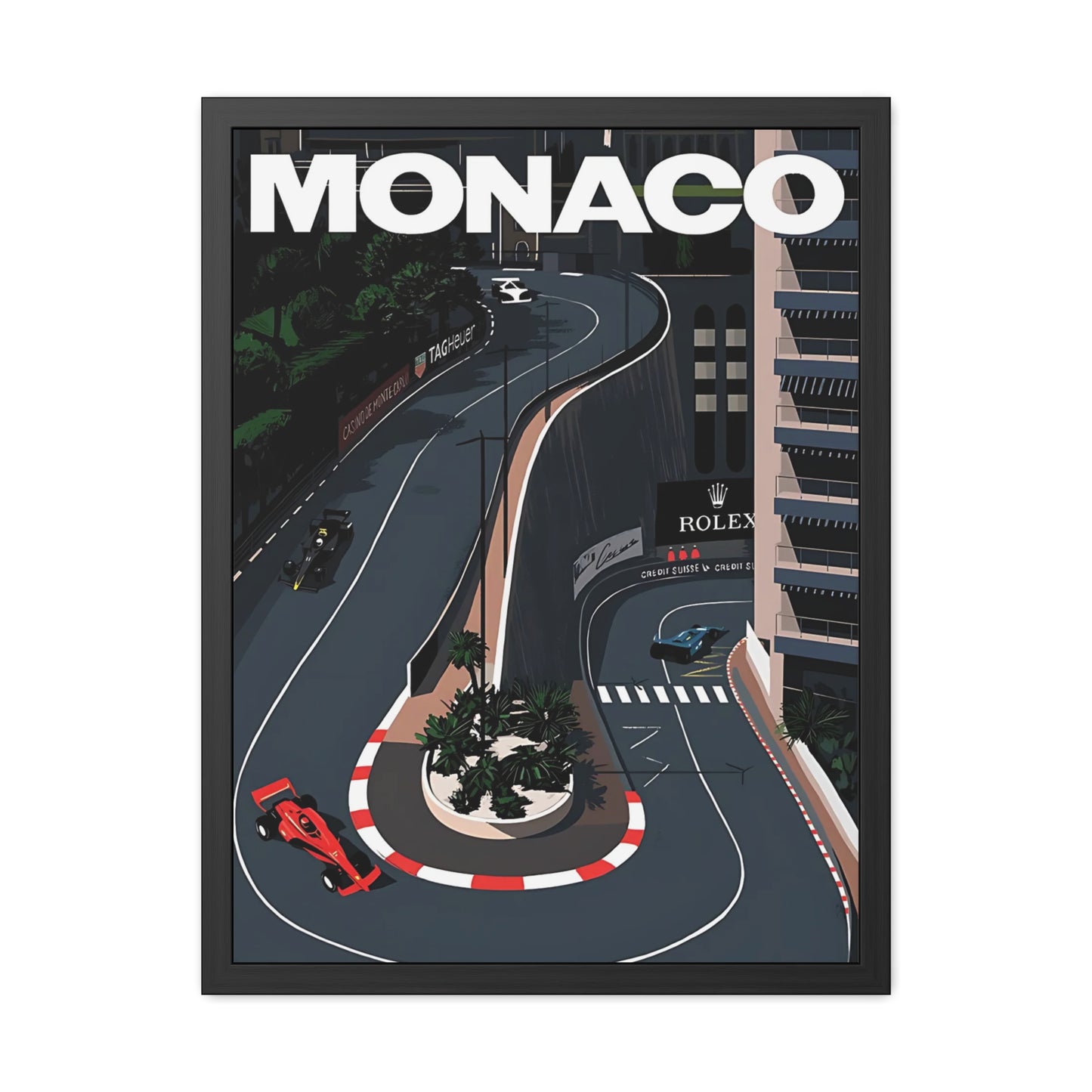 Monaco F1 Framed Poster