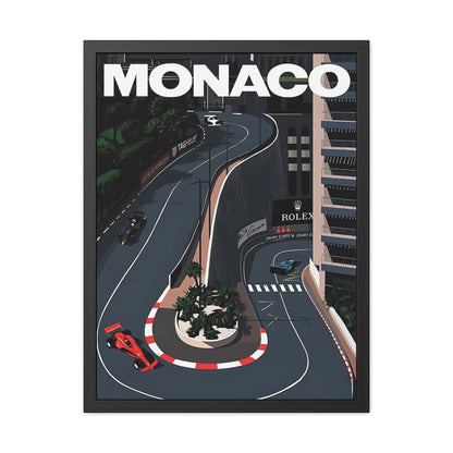 Monaco F1 Framed Poster