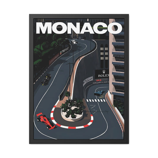 Monaco F1 Framed Poster