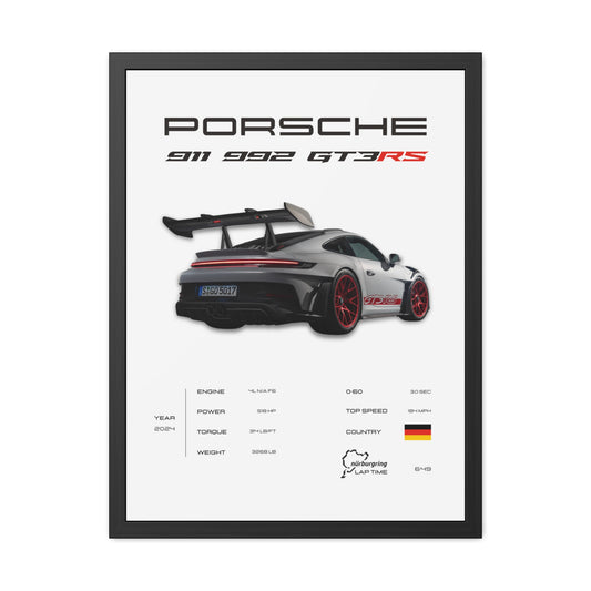 Porsche 911 GT3RS Framed Poster