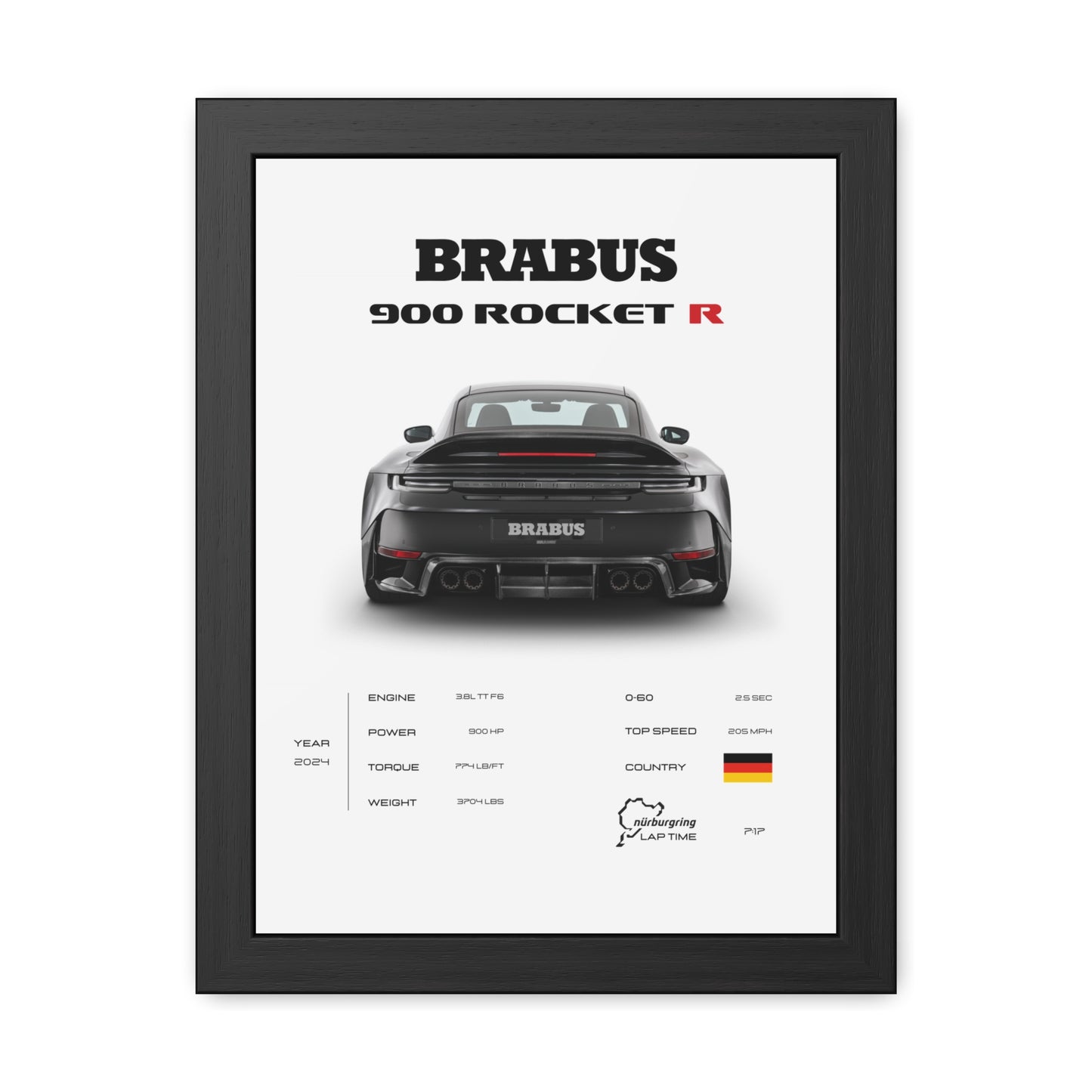 Brabus 900 Rocket R Framed Poster
