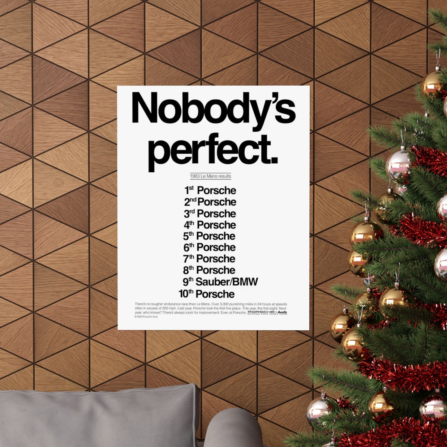 Nobody's Perfect Porsche Poster