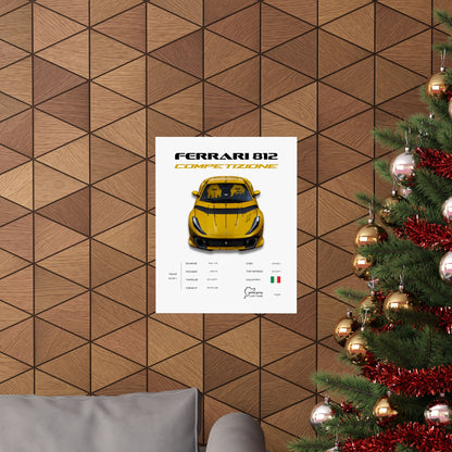 Ferrari 812 Competizione Poster