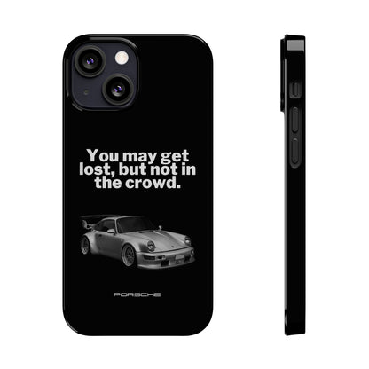 Lost In The Crowd iPhone Case - Black