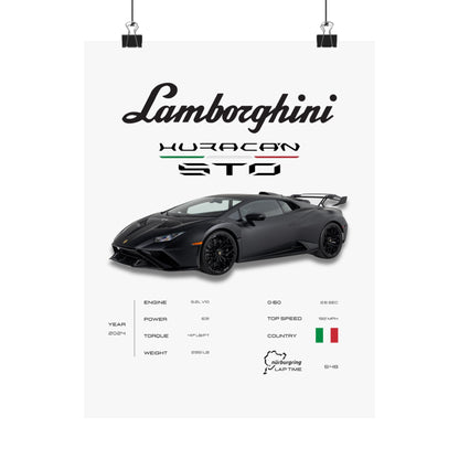 Lamborghini Huracan STO Poster