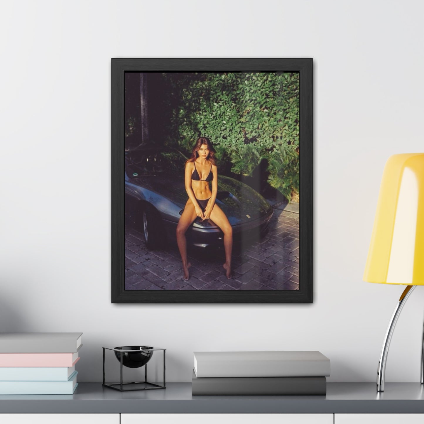 Ferrari Chick Framed Poster